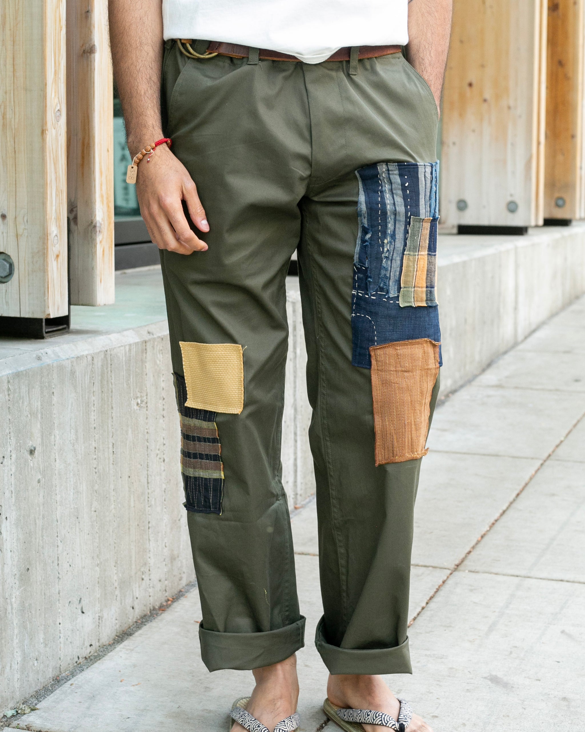 Kiriko Original Patched Officer Trousers, 7.5 oz. Stretch Twill