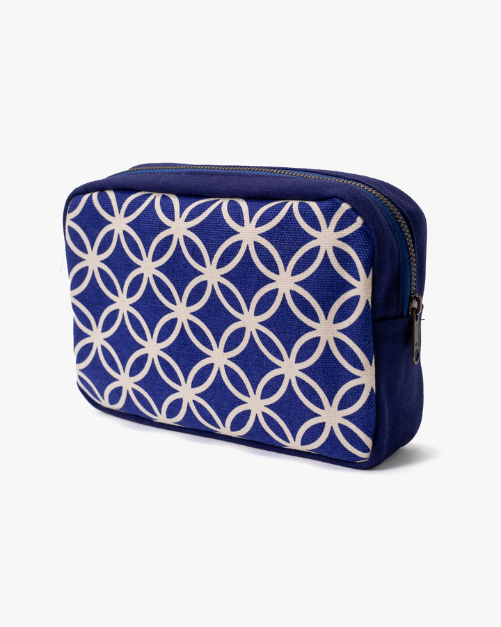 Maple & Moon Bag, Pouch, Blue Shippou