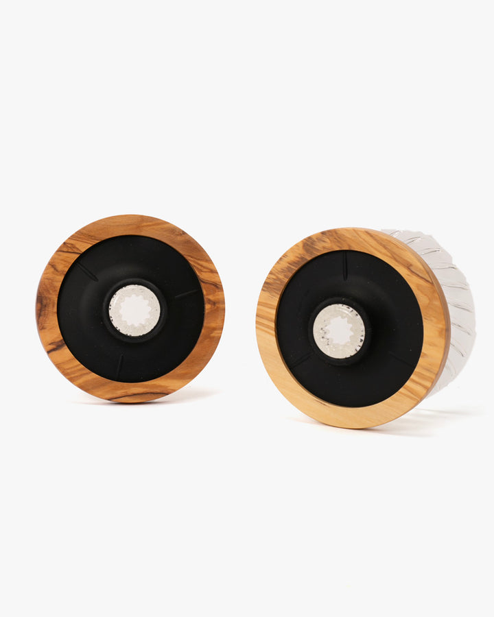 Hario, V60 Coffee Dripper, Glass, Olive Wood