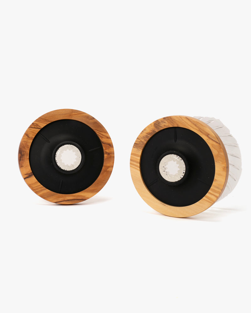 Hario, V60 Coffee Dripper, Glass, Olive Wood