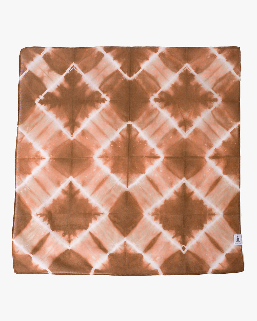 Japanese Handkerchief, Rust and White Tie Dye