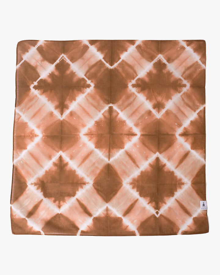 Japanese Handkerchief, Rust and White Tie Dye
