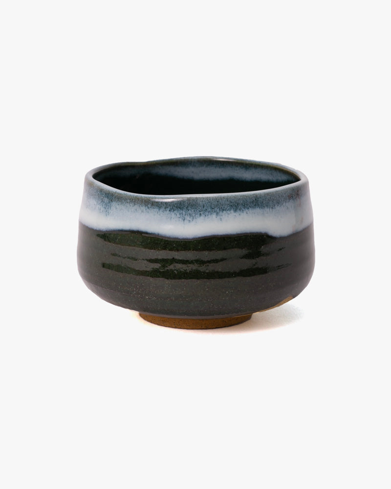 Matcha Bowl, Ichiyama, Blue Shironagashi