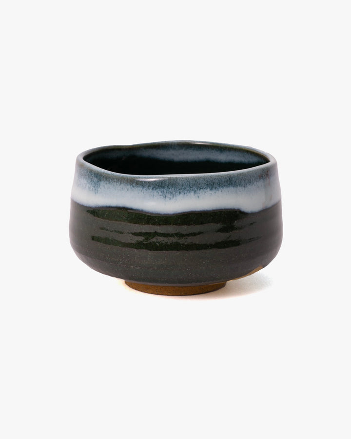 Matcha Bowl, Ichiyama, Blue Shironagashi
