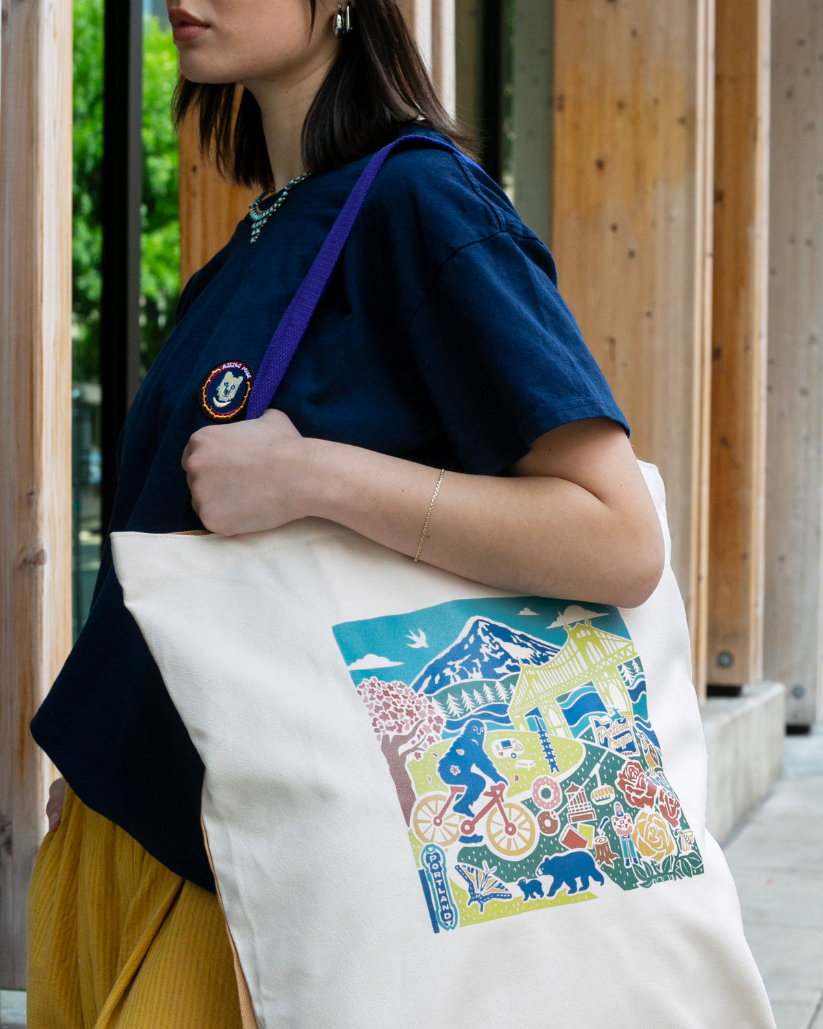 Kokoro Original, Tote Bag, Portland Map