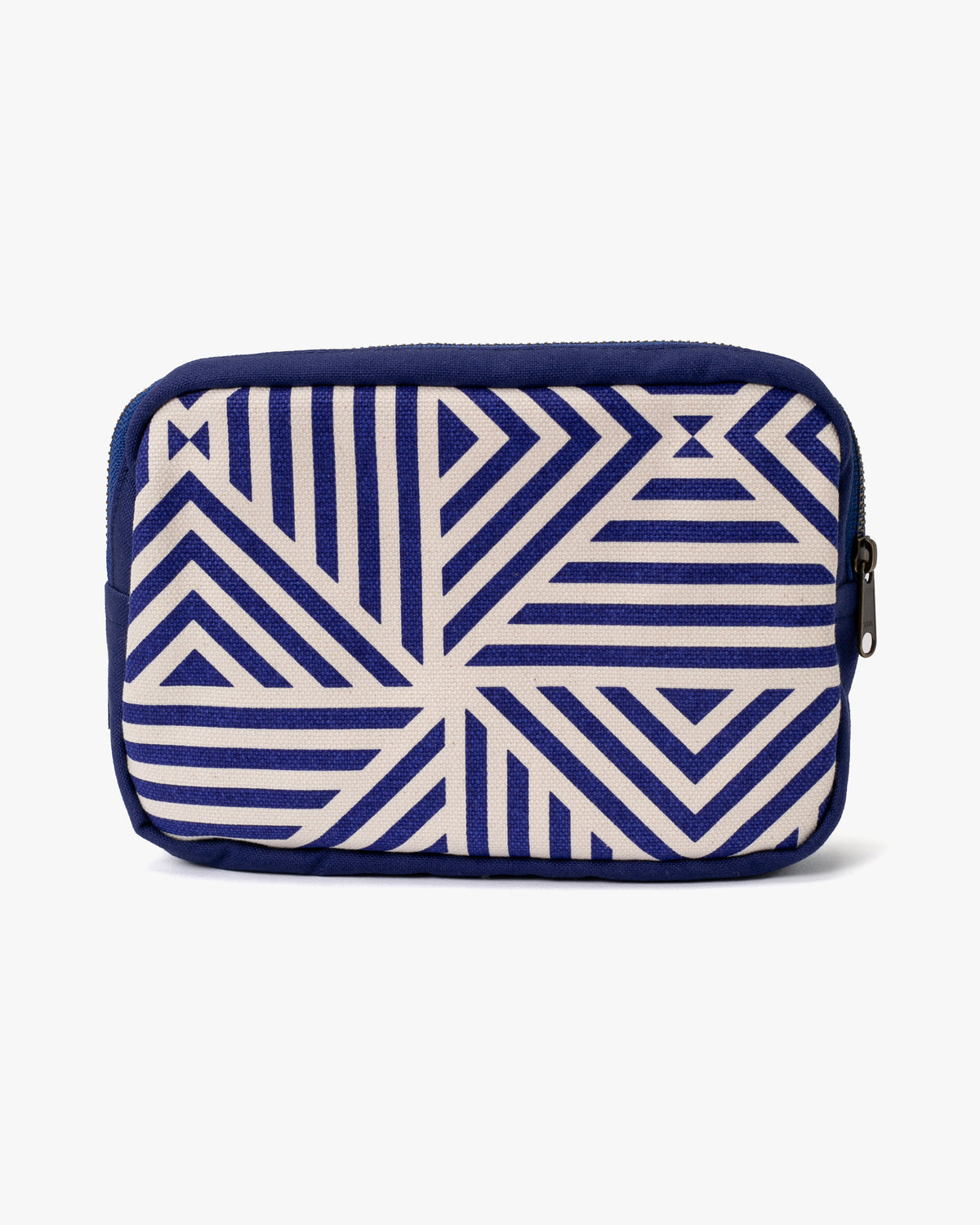 Maple & Moon Bag, Pouch, Blue Geometric