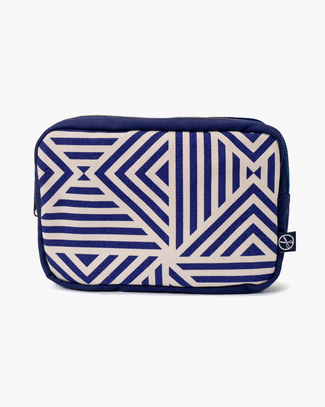 Maple &amp; Moon Bag, Pouch, Blue Geometric