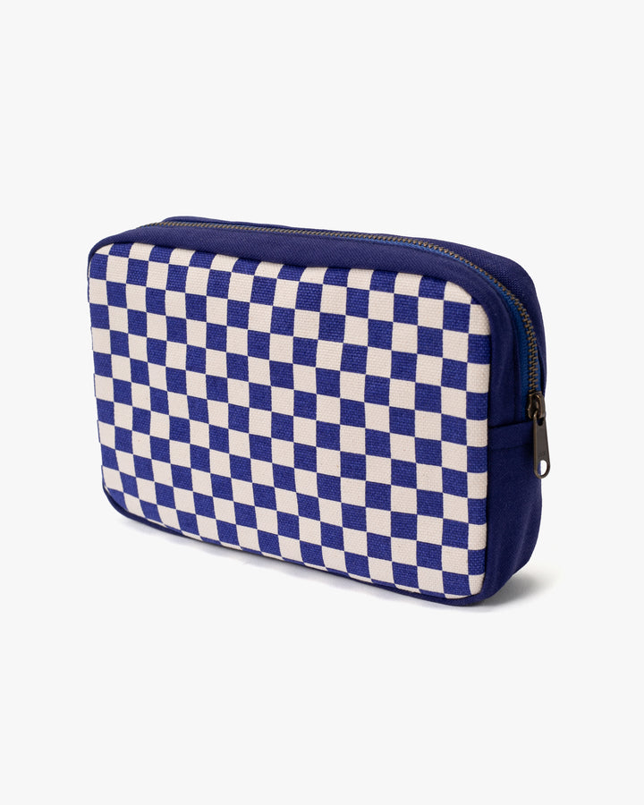 Maple &amp; Moon Bag, Pouch, Blue Ichimatsu