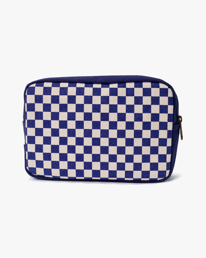 Maple &amp; Moon Bag, Pouch, Blue Ichimatsu