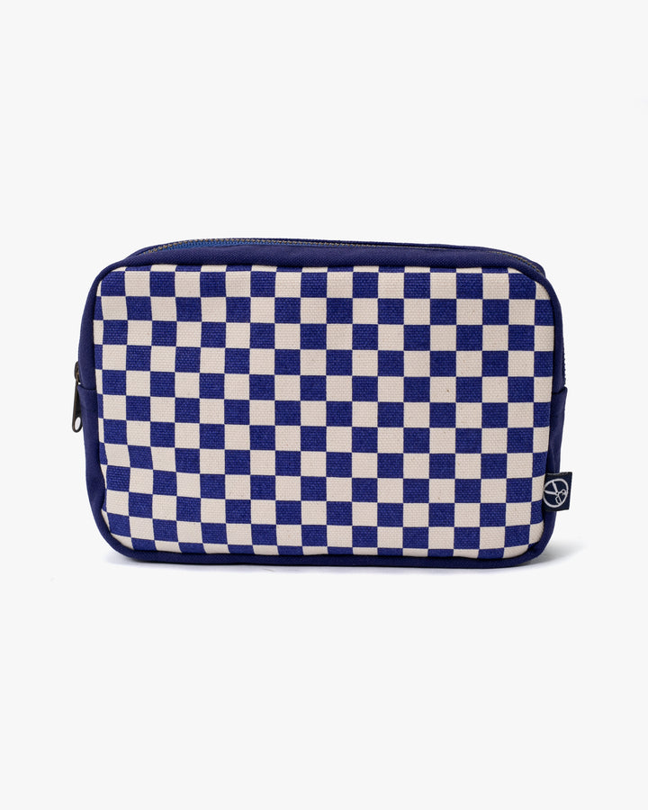 Maple &amp; Moon Bag, Pouch, Blue Ichimatsu