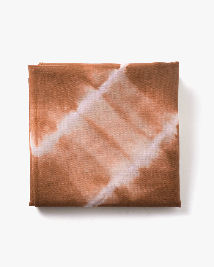 Japanese Handkerchief, Rust and White Tie Dye