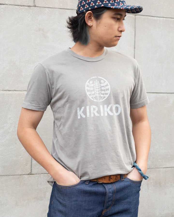 Kiriko Original Tee, 6oz Cotton, Printed Logo, Charcoal Grey