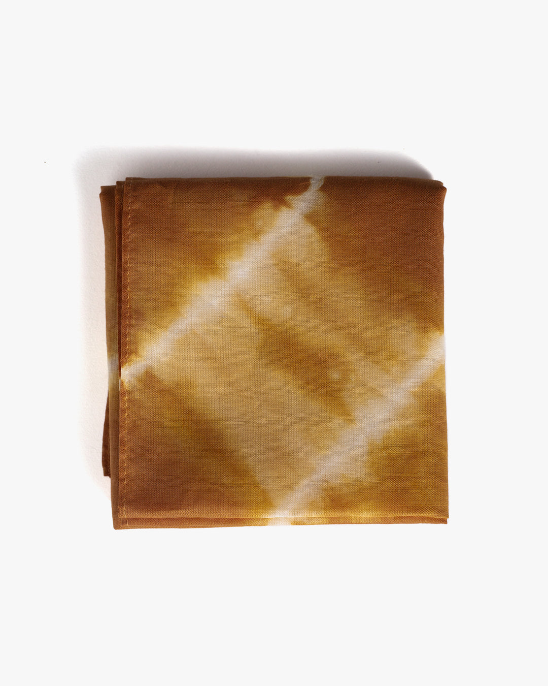 Japanese Handkerchief, Brown and White Tie Dye