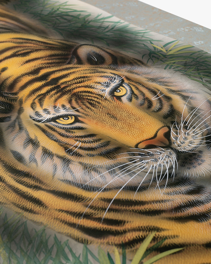 Vintage Wall Scroll, Tiger