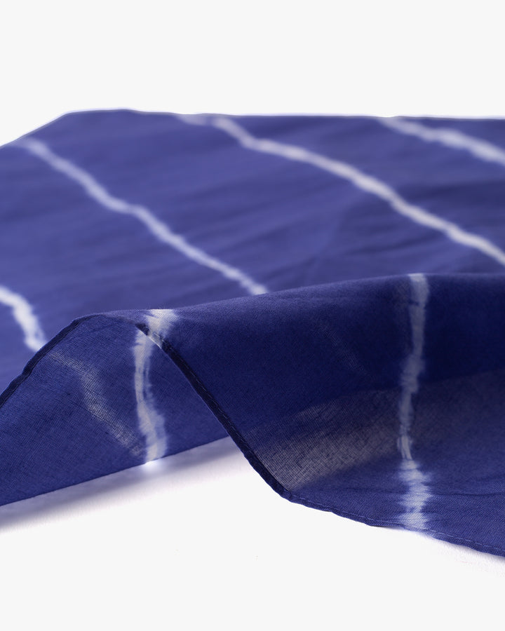 Japanese Handkerchief, Blue and White Tie Dye