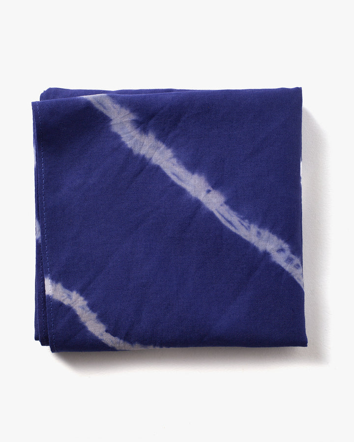 Japanese Handkerchief, Blue and White Tie Dye