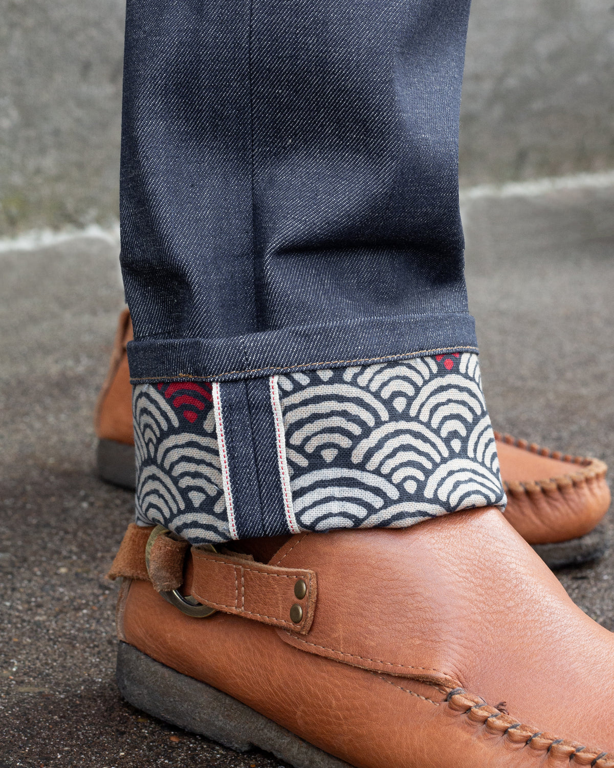 Kiriko Original Denim Jeans, US Made 12.5 oz. Premium Selvedge, Raw, Seigaiha