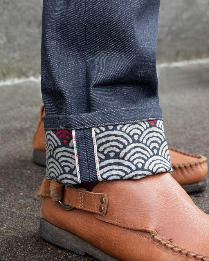 Kiriko Original Denim Jeans, US Made 12.5 oz. Premium Selvedge, Raw, Seigaiha