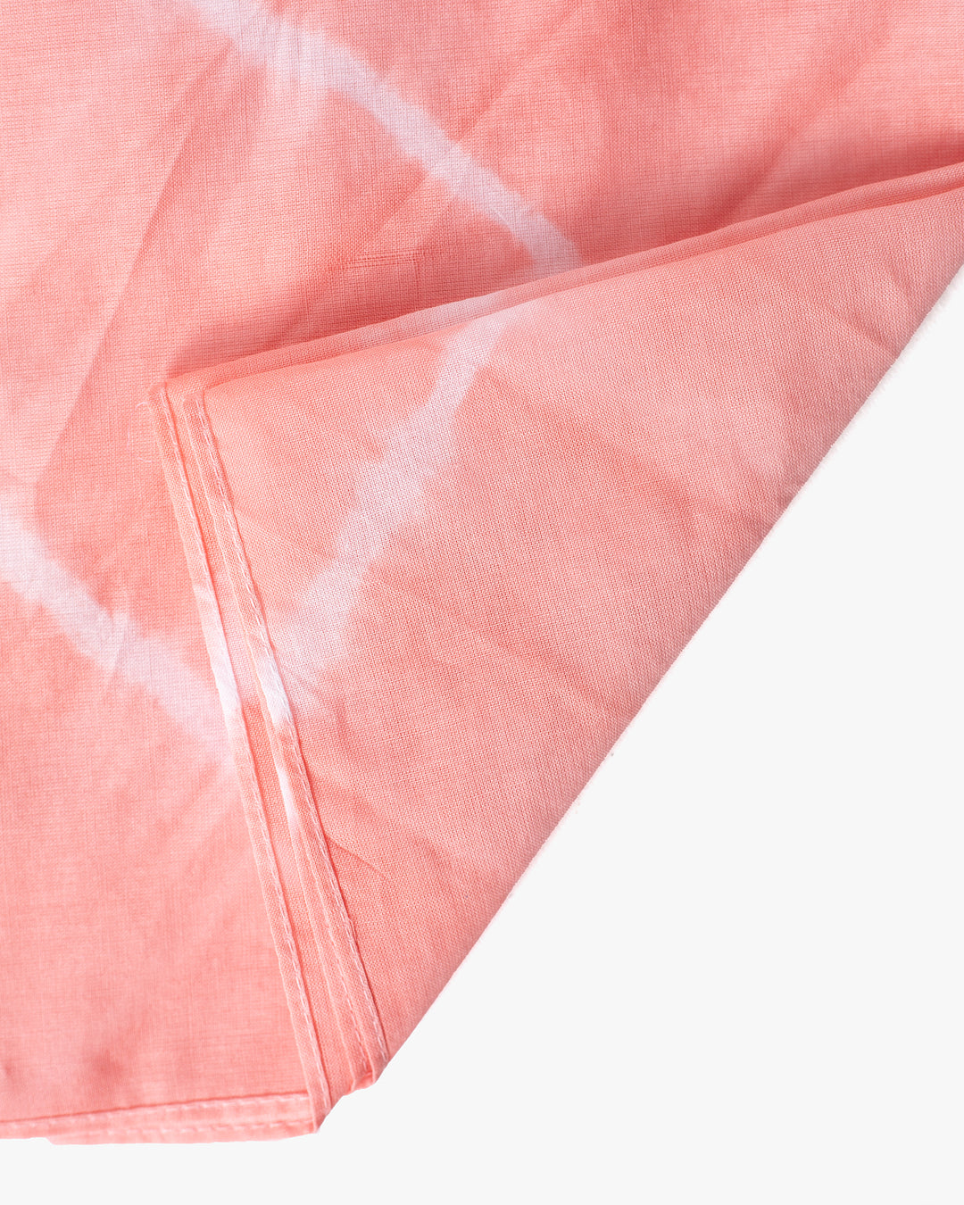 Japanese Handkerchief, Pink and White Tie Dye