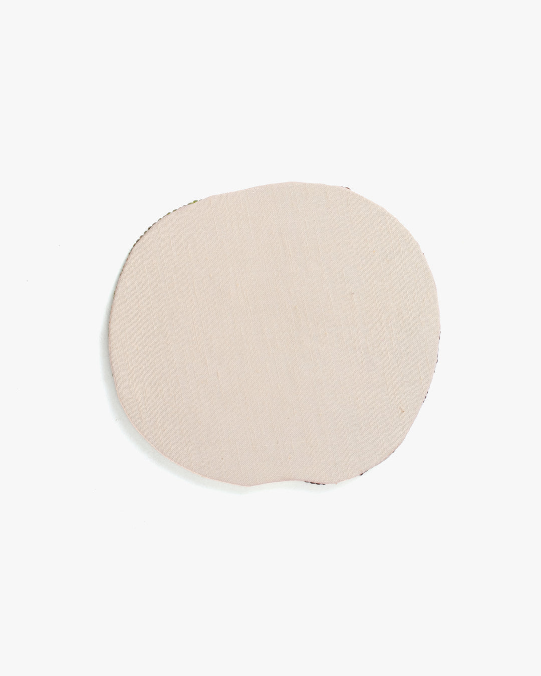 Coaster, Bisque, Beaded Kiwi