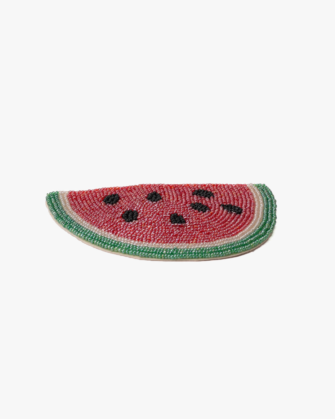 Coaster, Bisque, Beaded Watermelon