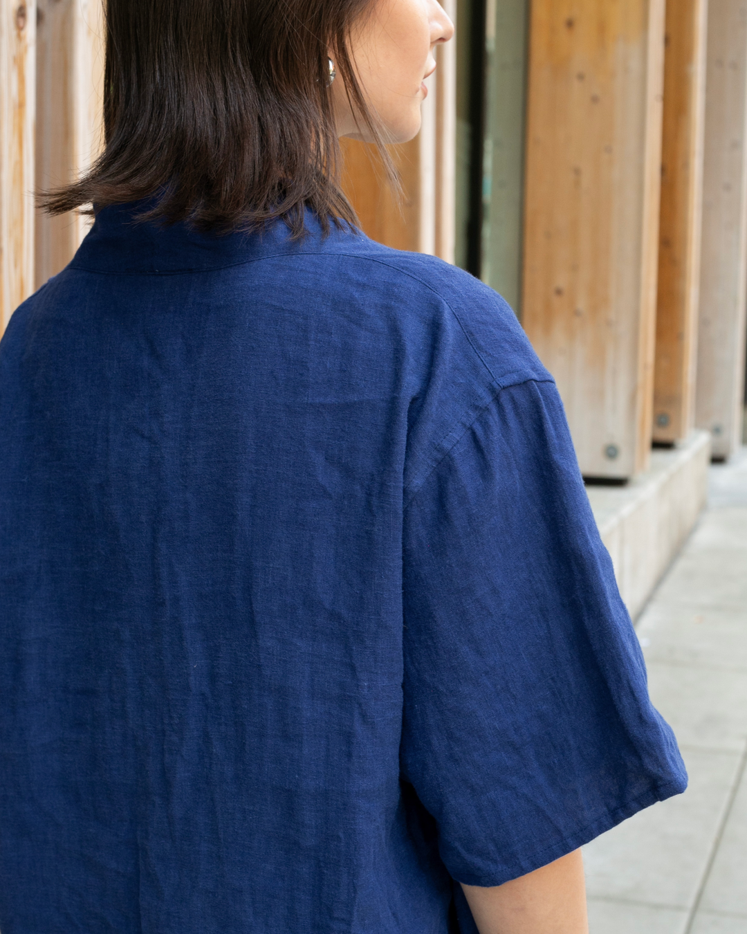 Kiriko Original French Linen Tunic, Indigo