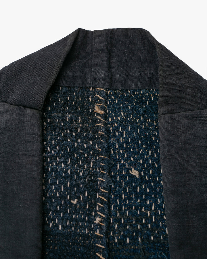 Vintage Noragi Jacket, Indigo Sakiori