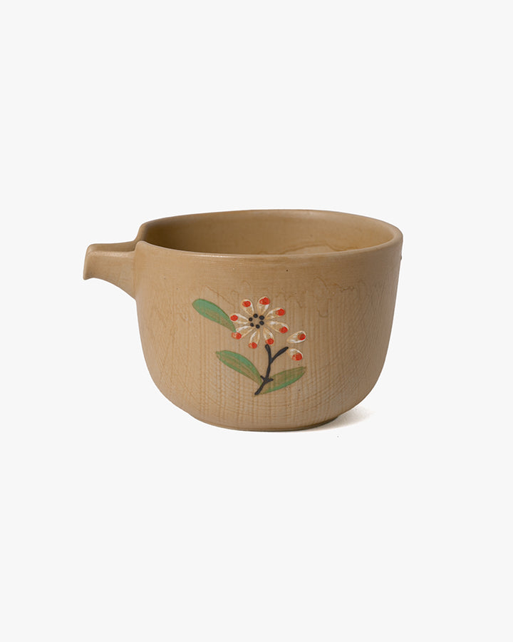 Sake Set, Ichiyama, Hand-painted Blue and Pink Kobana