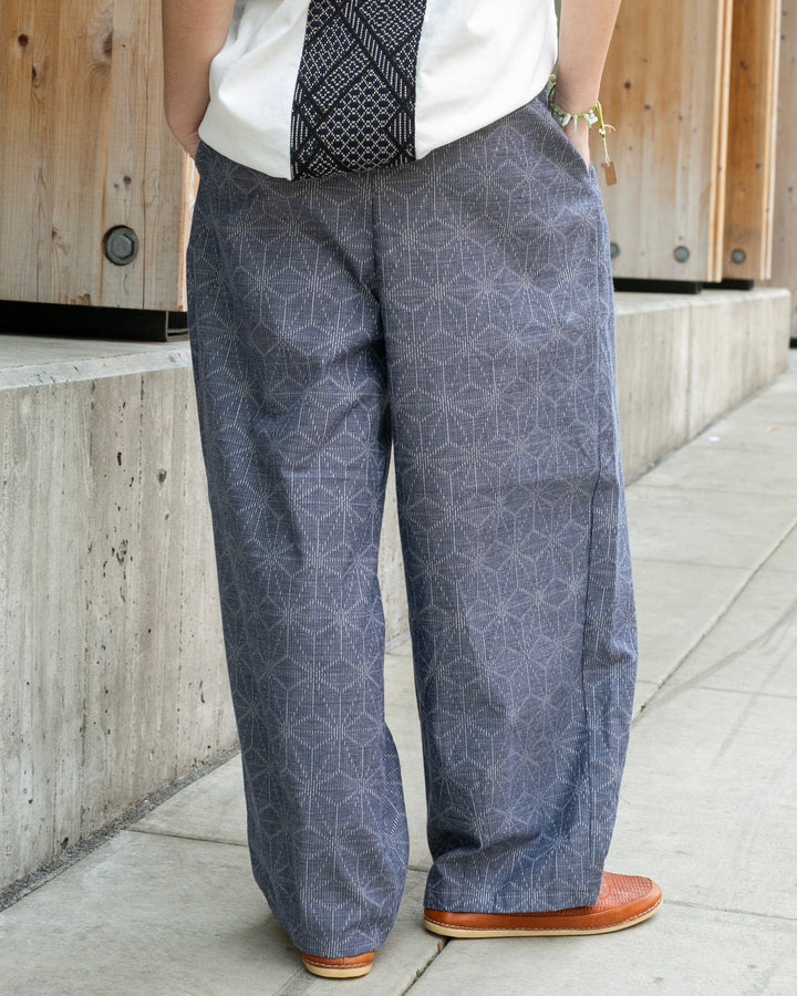 Kiriko x ToK, Lantern Pants, Grey Asanoha