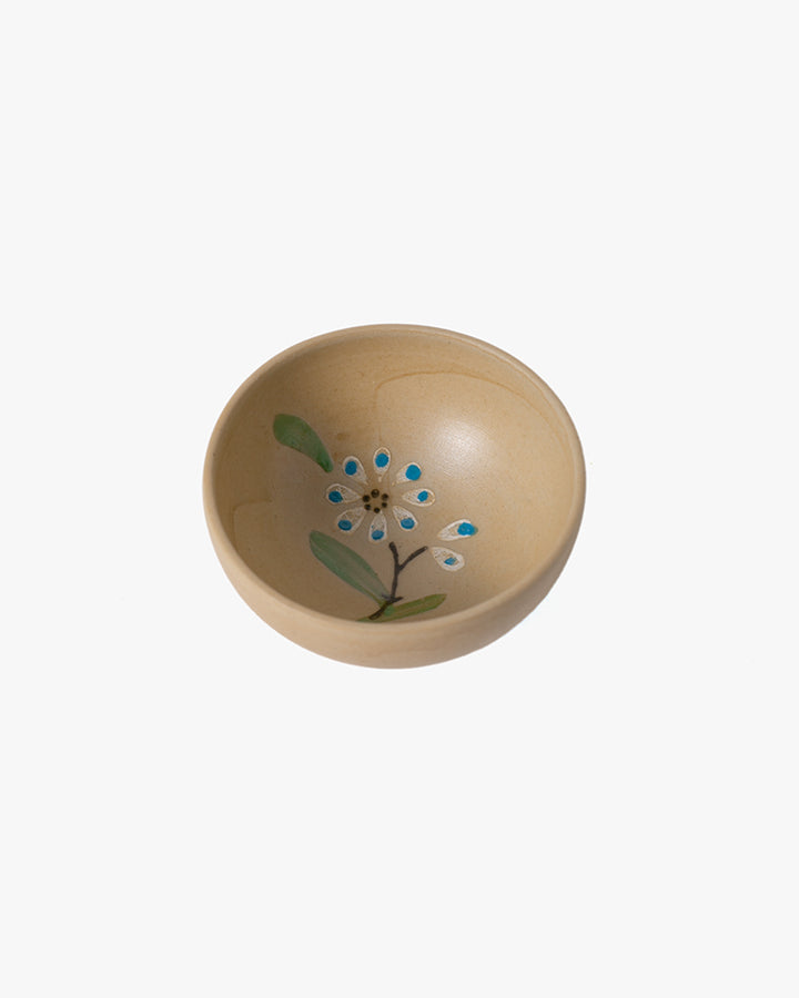 Sake Set, Ichiyama, Hand-painted Blue and Pink Kobana