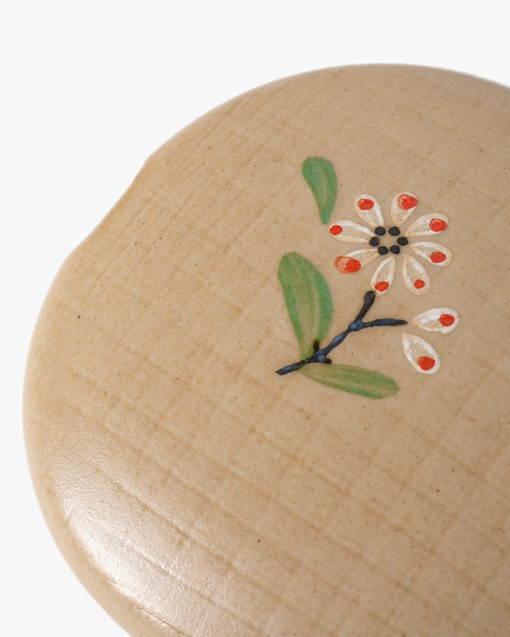 Sake Set, Ichiyama, Hand-painted Blue and Pink Kobana