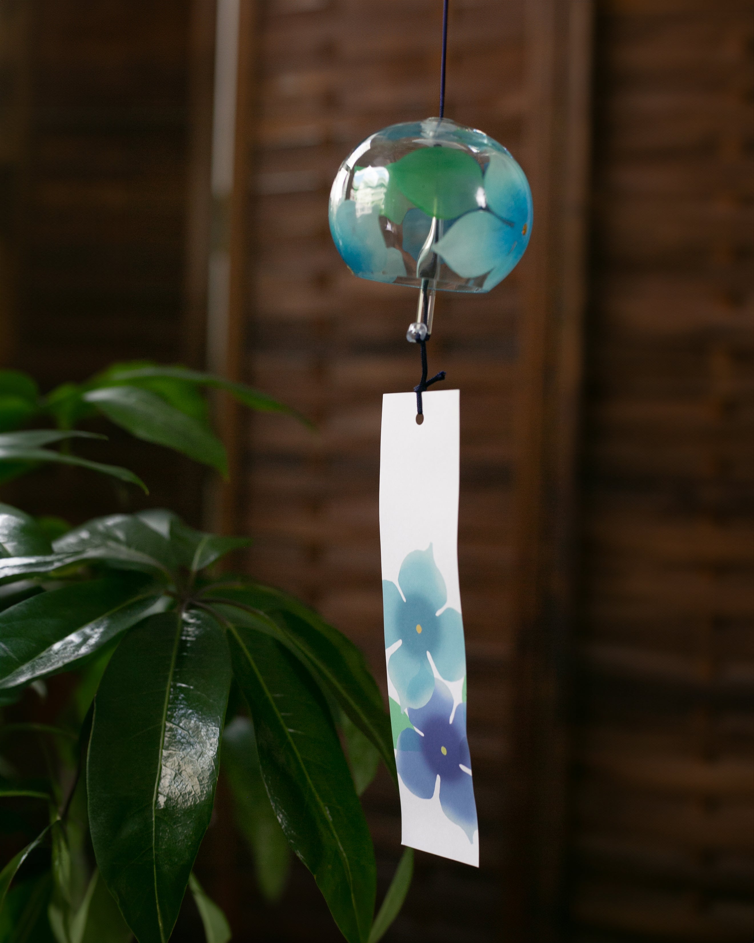 Fuurin Wind Chime, Ajisai (Hydrangea) – Kiriko Made