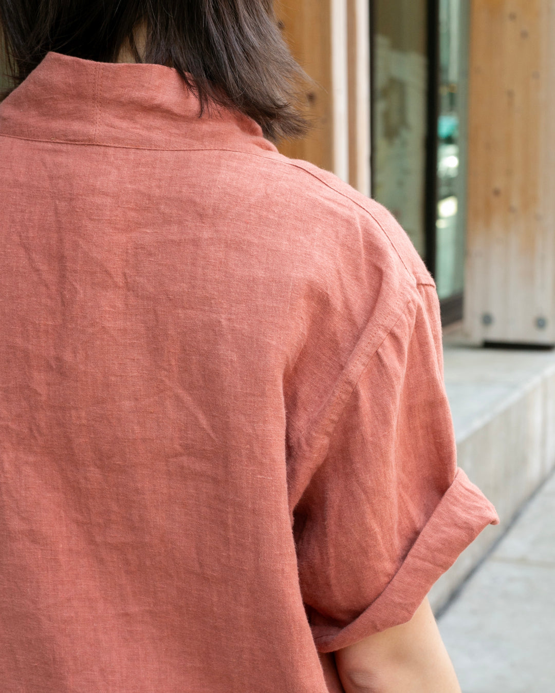 Kiriko Original French Linen Tunic, Burnt Orange