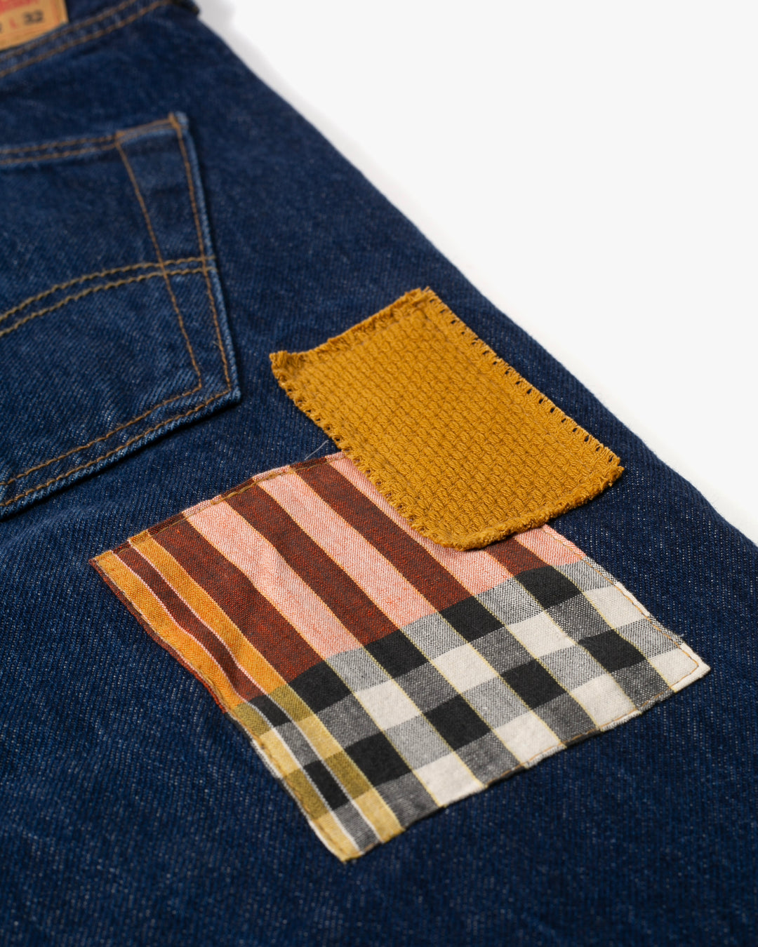 Kiriko Custom Patched Denim Jeans, Levi&