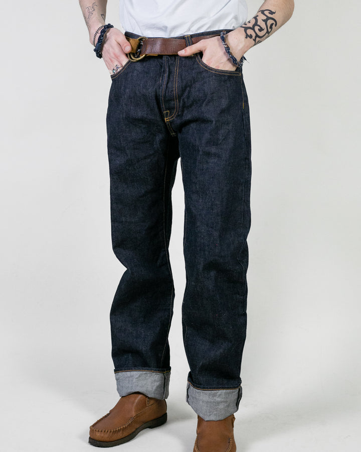 Japanese Repro Denim Jeans, Mukashi Mukashi, Hand Painted - 31