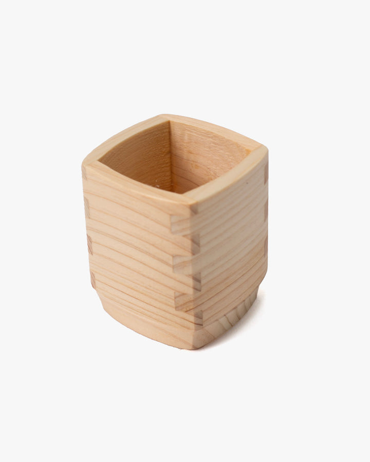 Sake Cup, Yamaichi, Hinoki Wood - Square