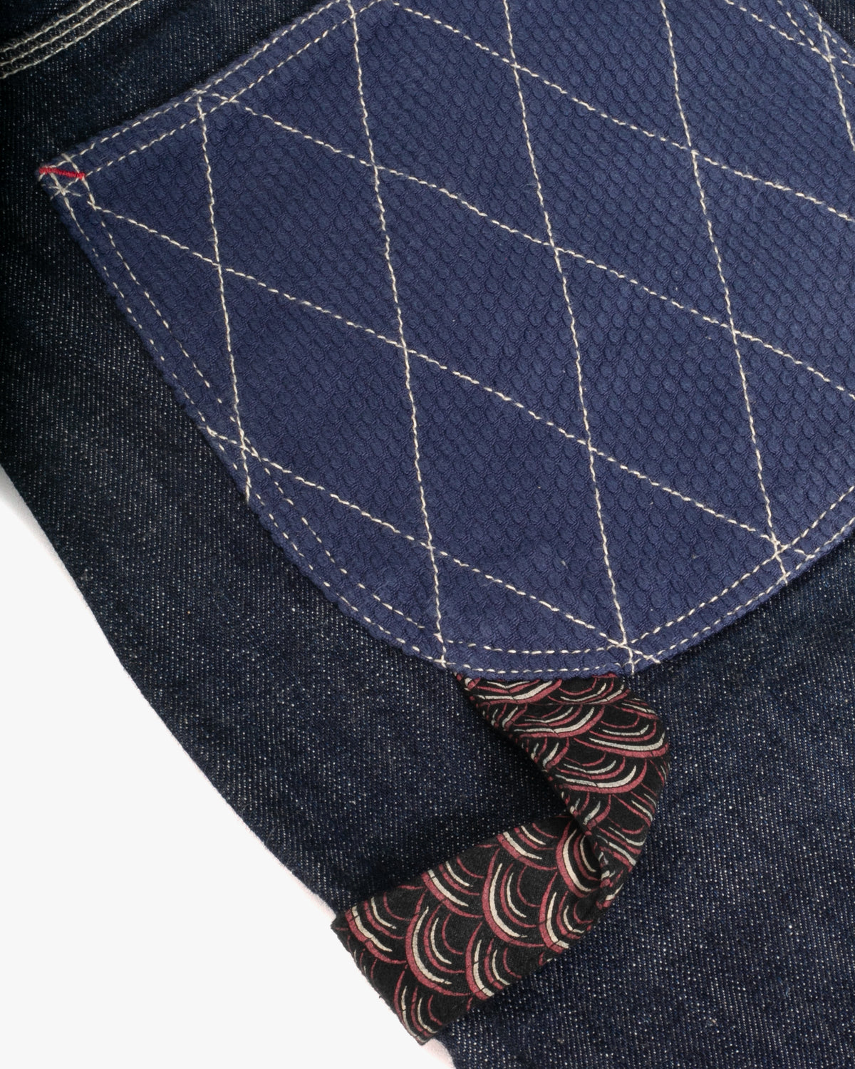 Japanese Repro Denim Jeans, Zen Denim, Sashiori Patchwork - 38"
