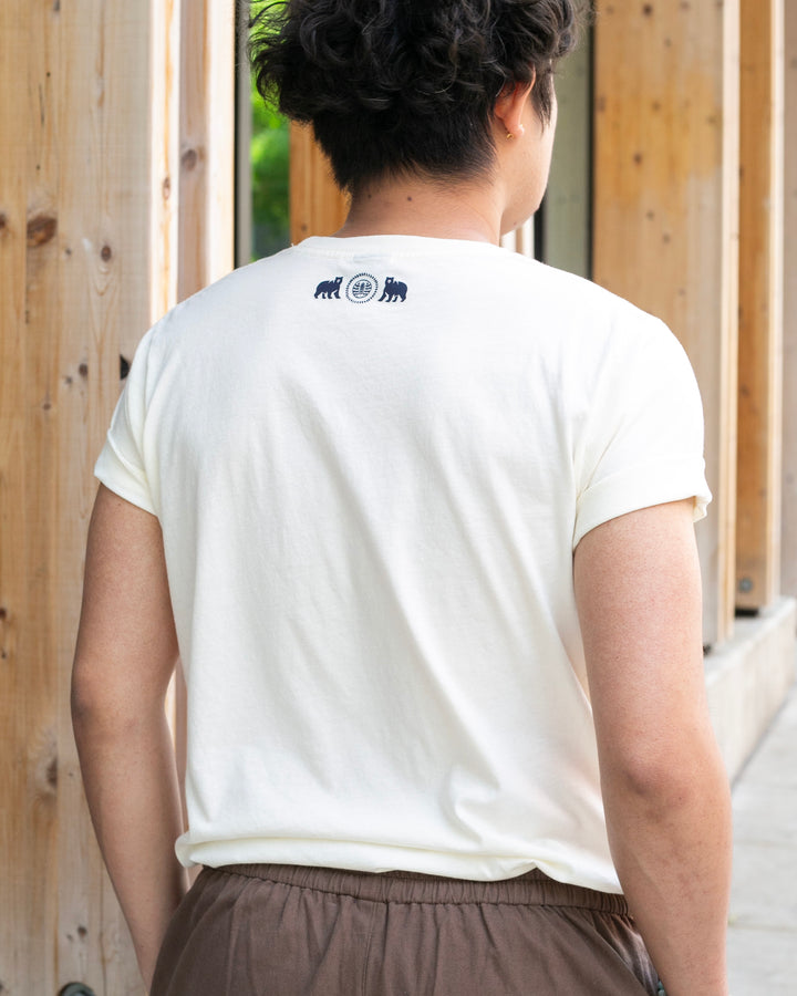 Kiriko Original Tee, 6oz Cotton, Kuma, Cream White