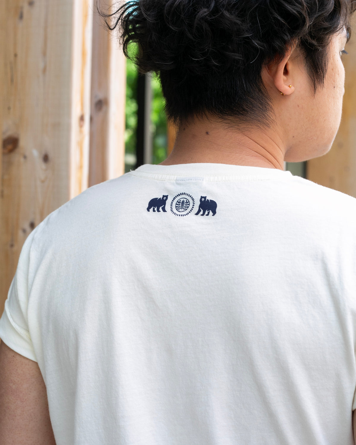 Kiriko Original Tee, 6oz Cotton, Kuma, Cream White