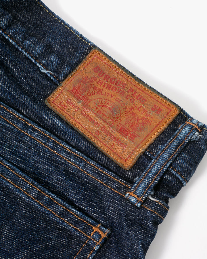 Japanese Repro Denim Jeans, Hinoya, Dark Wash with Flare - 32"