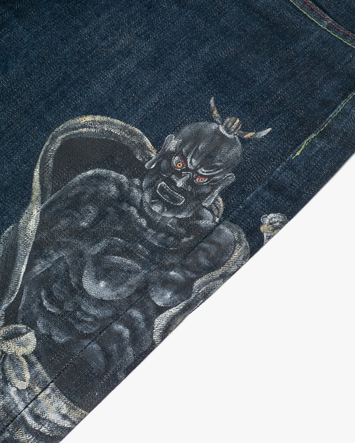 Japanese Repro Denim Jeans, Zen Denim, Painted Warriors - 36"