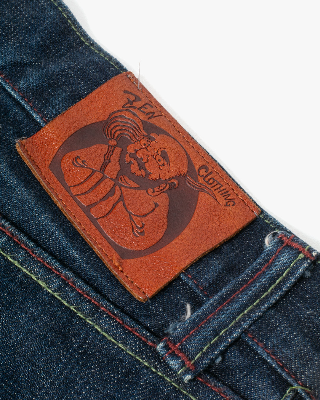 Japanese Repro Denim Jeans, Zen Denim, Painted Woman - 35"