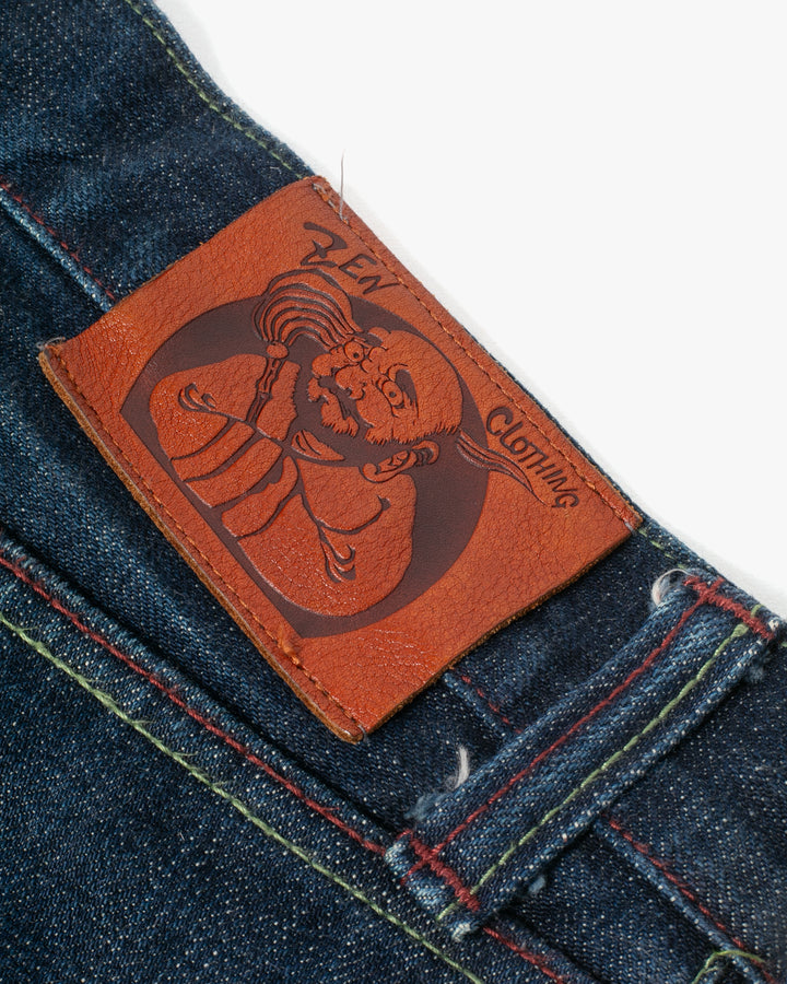 Japanese Repro Denim Jeans, Zen Denim, Painted Woman - 35"