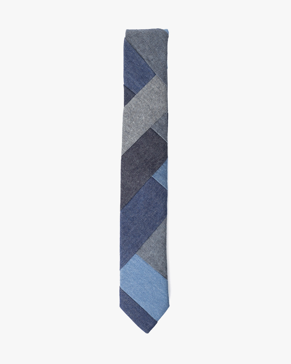 Kiriko Original Tie, Patchwork, Dark Denim