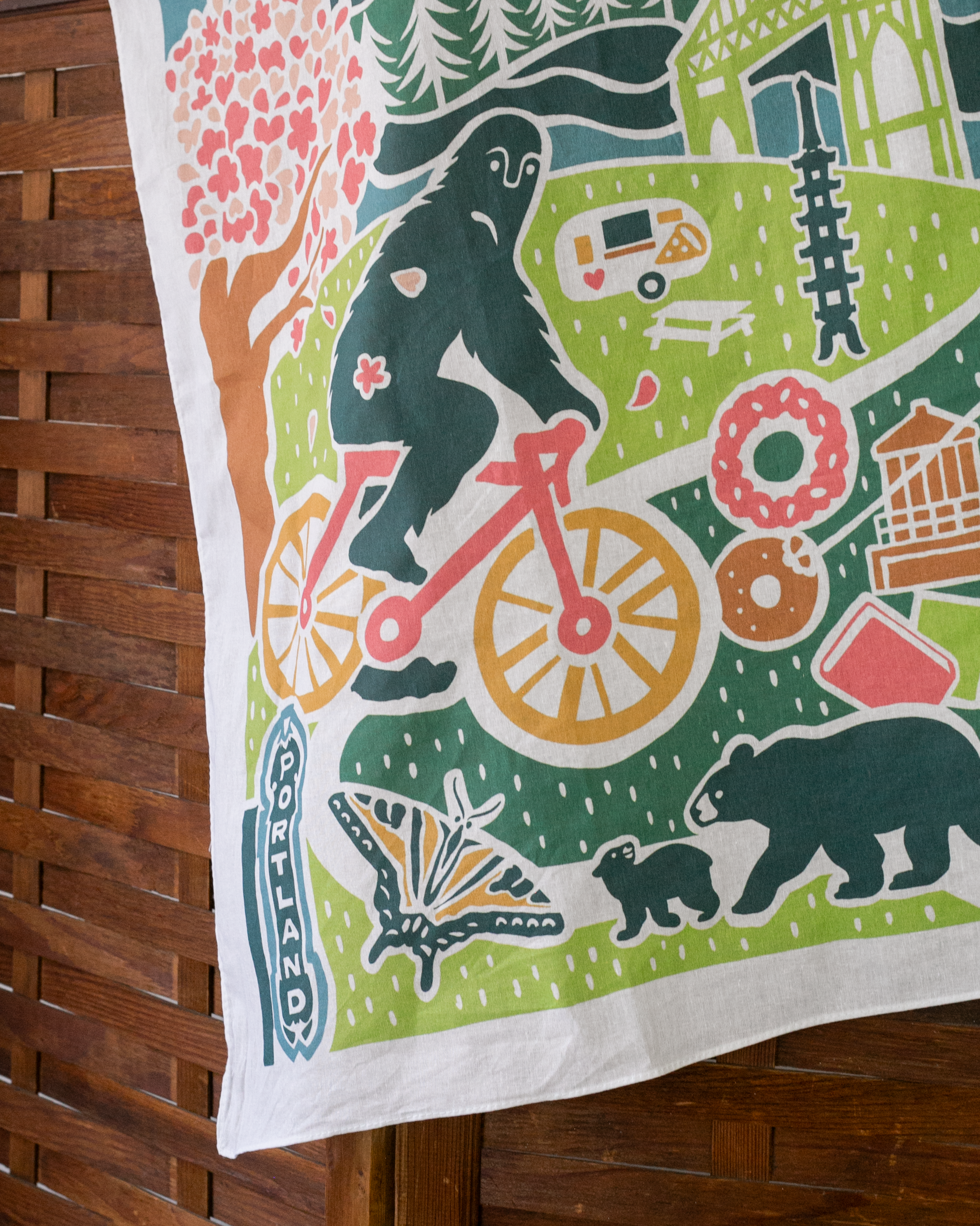 Kiriko Original Furoshiki, Map of Portland – Kiriko Made