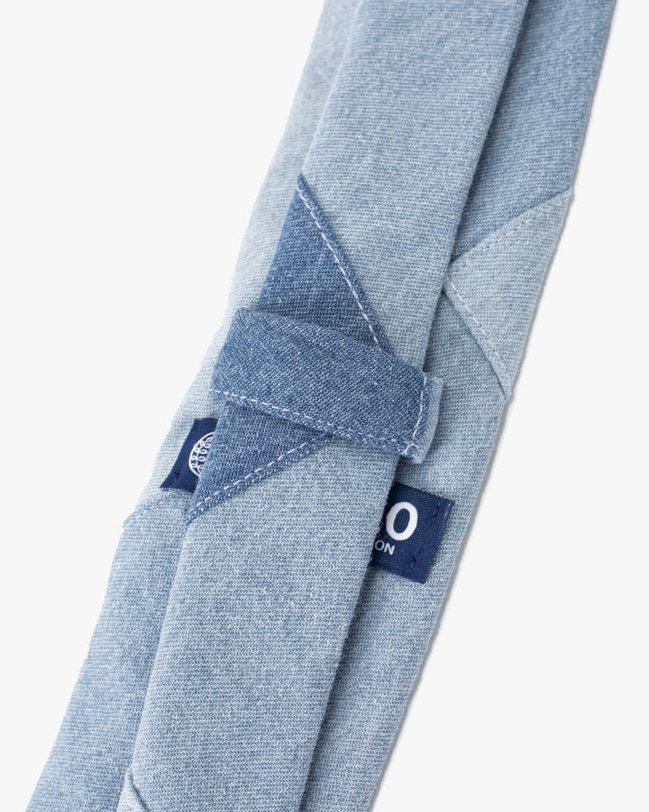 Kiriko Original Tie, Patchwork, Light Denim
