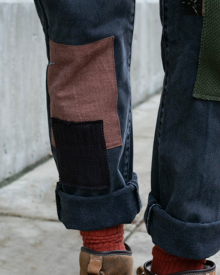 Kiriko Custom Patched Denim Jeans, Levi&