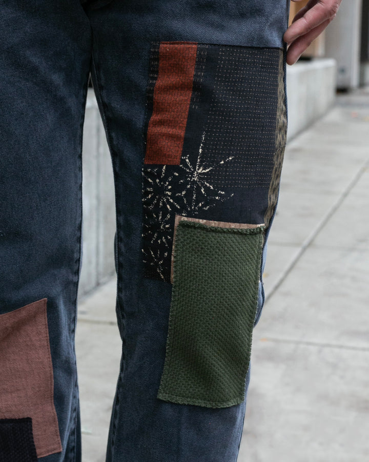 Kiriko Custom Patched Denim Jeans, Levi&