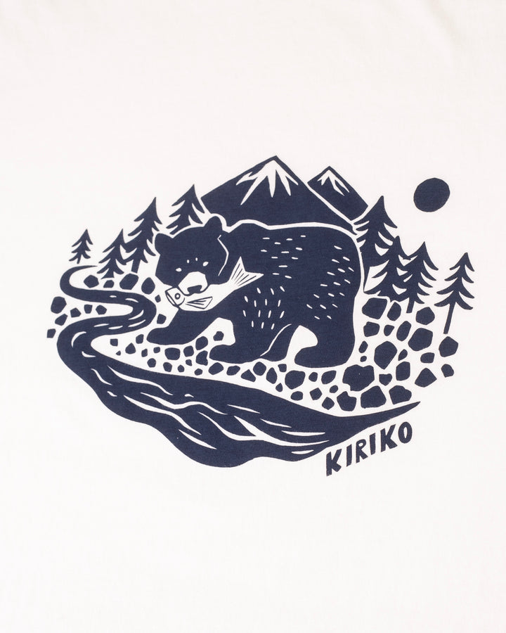 Kiriko Original Tee, 6oz Cotton, Kuma, Cream White