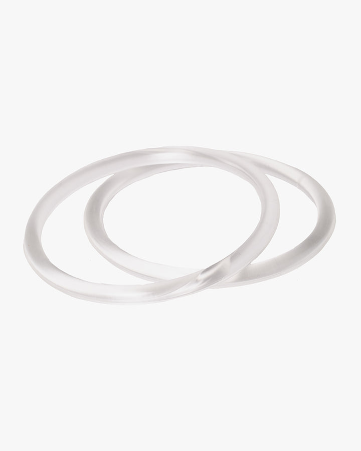 Furoshiki Acrylic Ring Handles, Clear
